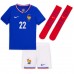 France Theo Hernandez #22 Replica Home Minikit Euro 2024 Short Sleeve (+ pants)